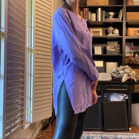 NWT Vintage 90’s Diane von Furstenberg Silk Tunic Top DVF - Picture 5 of 5